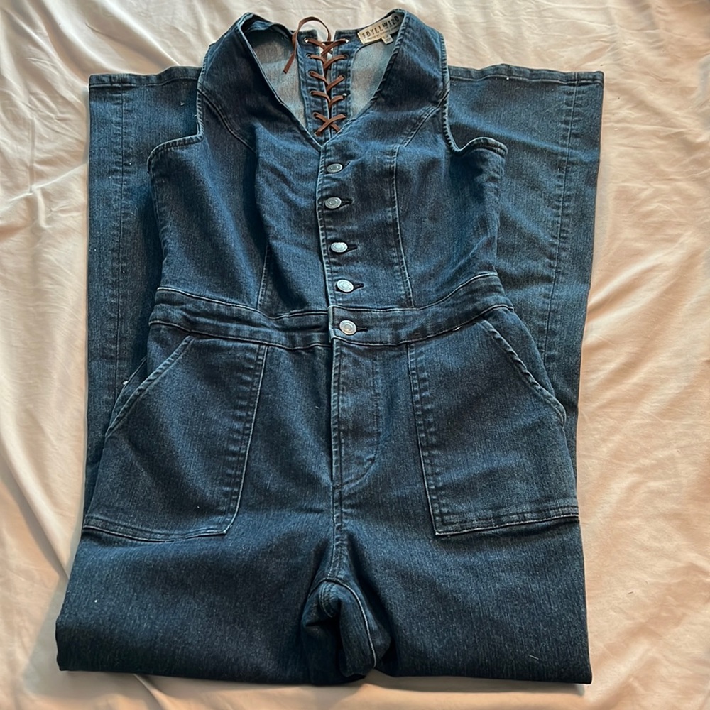 Idyllwind Denim Jumpsuit Flare